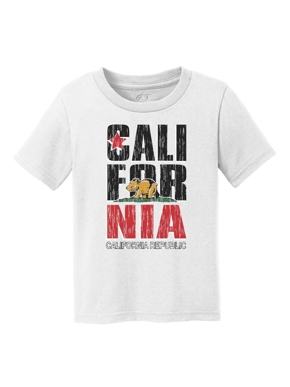 Kids California Republic Bear Cub Short-Sleeve T-Shirt - White - L