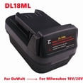 thumbnail image 1 of Power Tool Adapter DM18M Converter For Dewalt 18V Li-ion Battery for Makita/Milwaukee/Bosch/Ryobi/Hitache/Metabo/Worx/Devon Tool, 1 of 4
