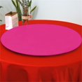 thumbnail image 1 of ORUYROP 2-Pack Cocktail Round Table Topper Cap Spandex Fitted Stretch Cocktail Tablecloth Tight Stretchable Elastic for Weddings Banquets Events Parties Restaurants(Size: 300cm,Color:Rose-red, 1 of 6