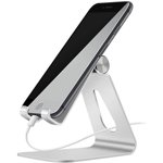 Cell Phone Stand Desk Adjustable Aluminum Mobile Phone Holder