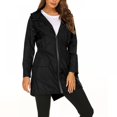 thumbnail image 4 of PRAETER Nouveau Imperméable Léger pour Femmes, Veste Imperméable à Capuche pour Randonnée en Plein Air, Longue Veste de Pluie Active, 4 of 7