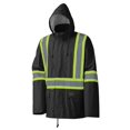 thumbnail image 2 of 5599BK Hi-Viz Lightweight Rain Suit, 2 of 4