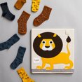 thumbnail image 4 of 3 Sprouts Children's Foldable Fabric Storage Cube Soft Toy Bin Basket, Lion, 4 of 4