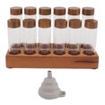 thumbnail image 2 of Durable and Elegant Glass Coffee Tubes with Walnut Stand, Single Dose Coffee Bean Storage Container Espresso Bean Storage Set for Kitchen and Coffee Shops, 2 of 8