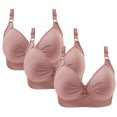 thumbnail image 2 of Timegard 3pc Bras for Women No Underwire Plus Size Adjustable Strap Ruched Comfort Everyday Bralette, 2 of 4