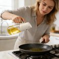 thumbnail image 2 of 2in1 Glass Sprayer & Dispenser Olive Dispenser Bottle Spray Bottle For Cooking Olive Sprayer Cooking Dispenser For Kitchen Air Fryer Frying BBQ Maple Syrup Taps Spritzer Bottles Kitchen Glass Bottle, 2 of 4