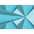 thumbnail image 1 of Ahgly Company Machine Washable Indoor Rectangle Transitional Dark Turquoise Green Area Rugs, 6' x 9', 1 of 7