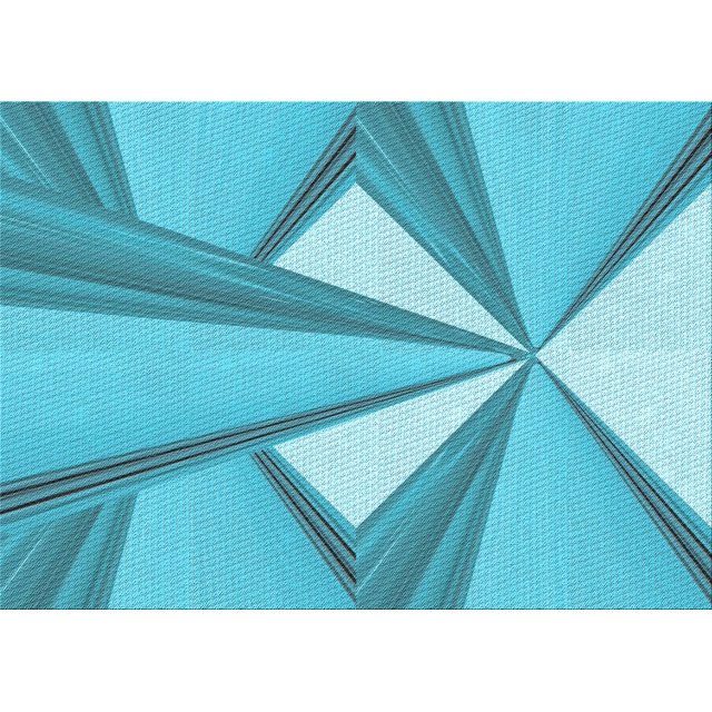 Ahgly Company Machine Washable Indoor Rectangle Transitional Dark Turquoise Green Area Rugs, 6' x 9'