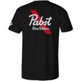 thumbnail image 3 of Pabst Blue Ribbon T-Shirt à Imprimé Texte du Logo à l'Avant et à l'Arrière-2Xlarge, 3 of 3