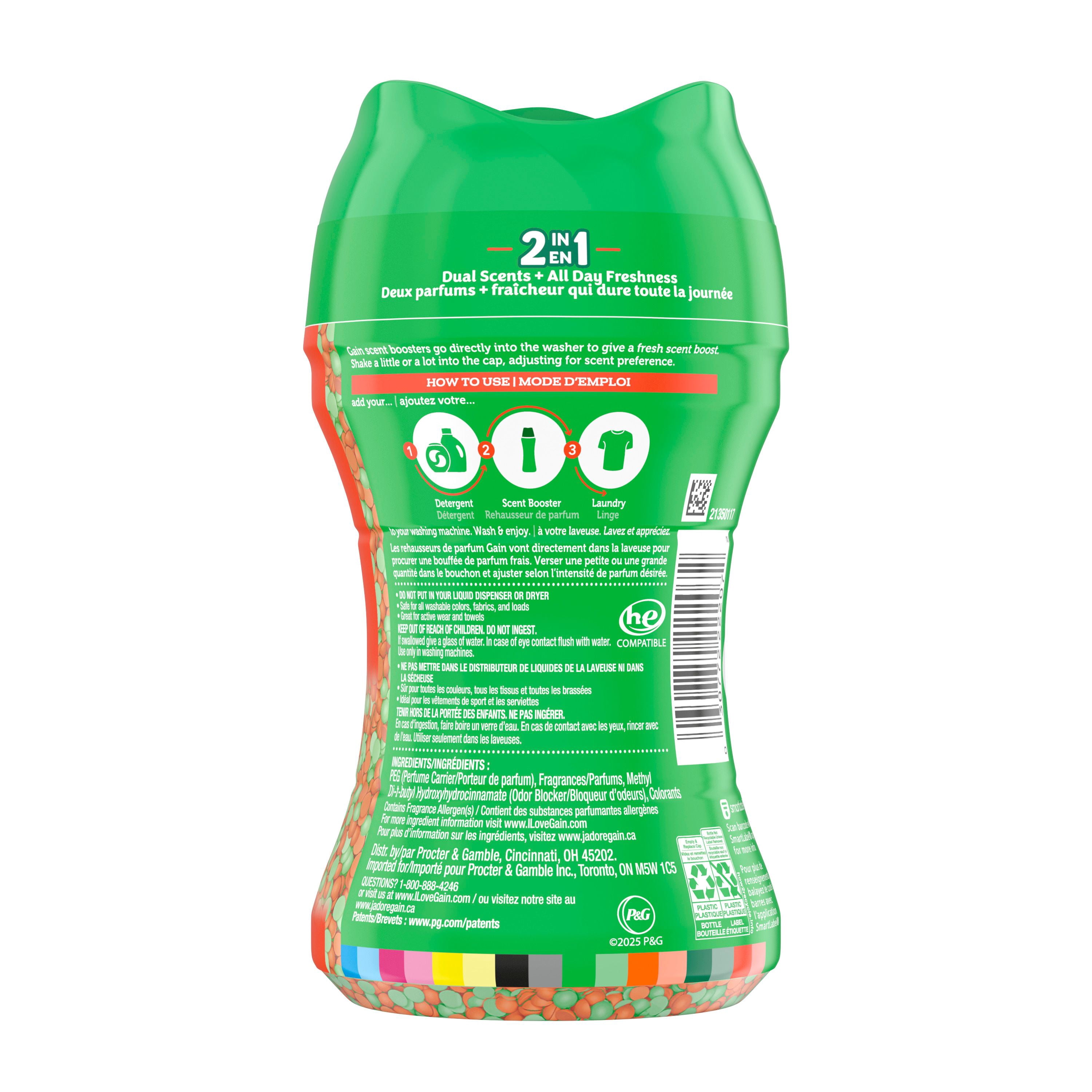Gain Tango 2-in-1 Laundry Scent Booster Beads, Apple and Mango Scent, Laundry Beads with Dual Scents Plus All Day Freshness
