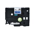 thumbnail image 1 of QualitChoice Label Printer Tape Waterproof 8 Meter Self-adhesive Shopping Mall PET Maker Ribbon Replacement for P-Touch Black on Blue 1Set, 1 of 6
