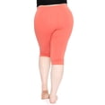 thumbnail image 3 of Stretch Is Comfort Women's Plus Size Knee Length Leggings| Adult X-Large - 7x, 3 of 5