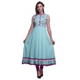 thumbnail image 1 of Bimba Robe à Manches Retroussables pour Femmes à Imprimé Papillons, Col Mandarin, Chemise Boutonnée - Xxx-Grand, 1 of 5