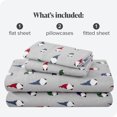 thumbnail image 5 of Bare Home 100% Double Brushed Cotton Flannel Sheet Set, 5 of 5