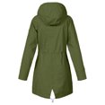 thumbnail image 1 of Kcodviy Women Solid Rain Jacket Mid Weight Womens Jacket Outdoor Plus Size Waterproof Plus Size Maternity Jacket Hooded Windproof Loose Coat, 1 of 5