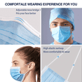thumbnail image 3 of CHUANK 100 Pack USA Made Disposable Face Masks, 3 of 7
