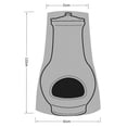 thumbnail image 2 of Housse Chiminea pour Patio Extérieur, Housse de Foyer Chiminea Résistante aux Intempéries, Noire, 2 of 9