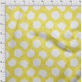 thumbnail image 4 of oneOone Silk Tabby Yellow Fabric Asian Ikat Craft Projects Decor Fabric Printed By The Yard 42 Inch Wide, 4 of 4
