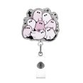 thumbnail image 1 of REK Funny And Cute Badge Reel With Clip Closure For Doctors Teachers Students WorREKs Etc Cartoon Pattern Badge Workplace Induction Graduation, 1 of 4