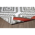 thumbnail image 3 of Erbanica Tapis en Plastique Réversible à Bande Rouge Moroccan Intérieur Extérieur 5 Pieds x 8 Pieds, 3 of 5