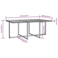 thumbnail image 4 of vidaXL 11 Pièces Ensemble Repas Extérieur en Poly Rotin et Acacia Noir, 4 of 5