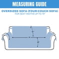 thumbnail image 2 of Reversible Sofa Cover Machine Washable Couch Cover Water Resistant Slipcover Non Slip Furniture Protector for Dogs, Children, Pets, 2 of 8