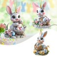 thumbnail image 4 of WHEANG Home Decor Easter Adorable Wreath 2D Flat Acrylic Pendant, 4 of 4
