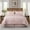 Cationic-Pink, variant on JML Twin Comforter Set,6 Piece Soft Cationic Dyeing Microfiber Bed in a Bag,Pink