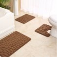 thumbnail image 1 of Dvkptbk Bathroom Rugs and Bath Mat Set Non Slip Absorbent Stain Resistant Quick Dry Washable Bathroom Rug Bath Mats for Bathroom Floor Tub Sink Shower Mat Easy Care (20"x31"+16"x20"+16"x24"), 1 of 3