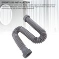 thumbnail image 4 of Expandable Flexible P Trap Pipe Kit, Leakproof Adjustable Engineering Plastic Single Kitchen Sink P Trap Pipe Kit Space Saving with Seal Circle for Maintenance, 4 of 7