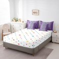 thumbnail image 4 of YST Gradient Lilac and Grey 7-Piece Comforter Set, Full Size – Abstract Ombre Art, 4 of 5