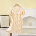 thumbnail image 1 of LOVZFMLL Girls' Fall And Spring Long Sleeve Ruffled Lace Round-Neck Embroidery Mesh Princess Bow Skirt, 1 of 4