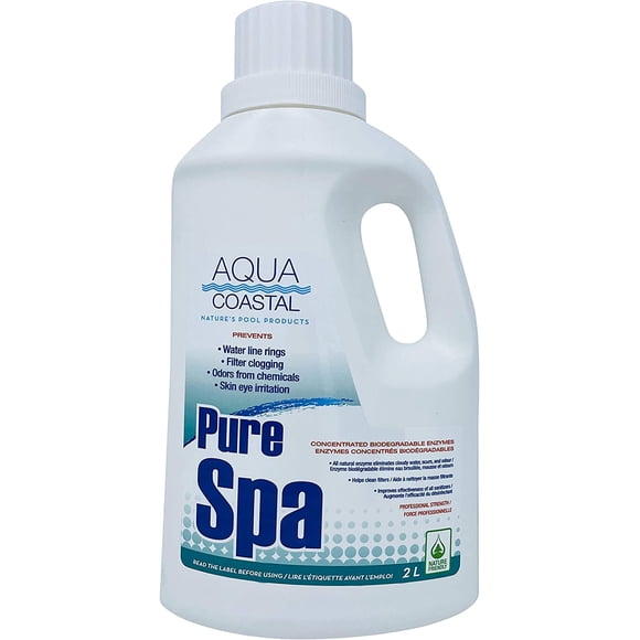 Pure Spa Water Cleaner (2L) with Natural Enzymes, Spa Perfect