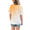 thumbnail image 4 of DecSea Girls Short Sleeve T shirt Kids Summer Oversized Gradient Crew Neck Tops Casual Basic Tee 5-14Years, 4 of 8