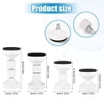 thumbnail image 1 of maskred Butée 2 Pcs pour Tête de Lit Grand Application Abordable et Installation Facile Murale Réglable Filetée Cadre de Lit Blanc/7,7-9 cm 1 Ensemble, 1 of 6