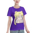 thumbnail image 2 of T-Shirt Basique à Manches Courtes pour Femmes Sailor Moon Édition Q Tsukiha, 2 of 6