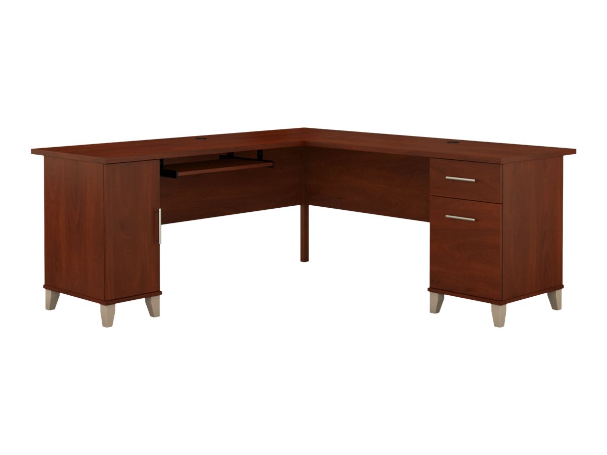 Bush Furniture Somerset 71W L Shaped Desk, Hansen Cherry