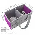 thumbnail image 2 of Oimcto Purple Felt Tote Bag,Carrying Case for Toniebox Foldable Storage Bag Extra Cloth Case for Toniebox Player Set,Create a Warm and Comfortable Atmosphere,Essential Home Items, 2 of 8