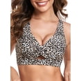thumbnail image 1 of RELLECIGA Women's V Neck Bikini Top Criss Cross Cutout Bathing Suits, 1 of 7