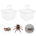 thumbnail image 4 of Boîte pour Reptiles 12 Pcs, Contenant d'Alimentation pour Animal Grimpant, Boîte d'Élevage Transparente, 4 of 7