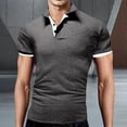 thumbnail image 3 of BOBOGOJP Polo Shirts For Men Casual Short Sleeve Solid Color Stretch Shirt Classic Ribbed Golf Shirts (Beige,8XL), 3 of 4