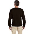 thumbnail image 3 of Hanes Chandail à Col Rond pour Adulte en Coton Ultime, 3TG, Chocolat Foncé, 3 of 4