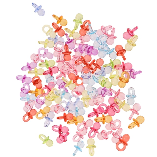 100 Pcs Mini Breloques de Suce Prix de Jeu Cadeau Shower de Bébé Baptême Fête Faveur Multi