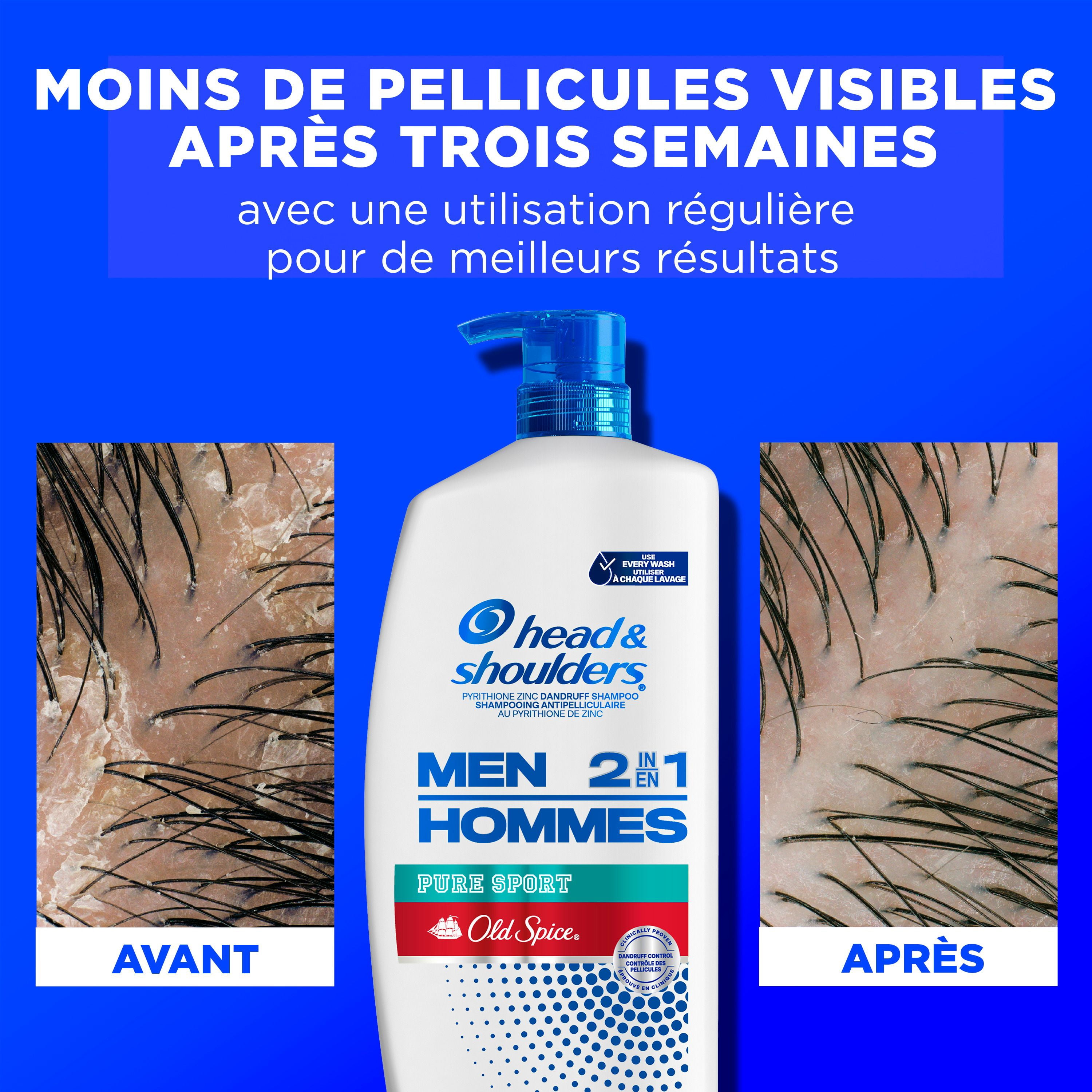 Head & Shoulders Old Spice Pure Sport 2-in-1 Anti-Dandruff Shampoo + Conditioner for Men