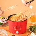thumbnail image 4 of Cagogo under $5 2Pcs Portable Mini Hot Pot, Portable Mini Electric Hot Pot, 1.2L Personal Steamboat Cooker, Non-Stick Ramen Soup Maker, Multi-Function Stew Fry Steamer, 4 of 9
