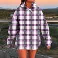 thumbnail image 1 of Cadeau pour Filles Vestes à Capuche pour Femmes Grande Taille Chandails en Molleton et Chandails à Capuchon Mode Hiver Manches Longues Régulier Imprimé Confortable Débardeur Violet m, 1 of 3