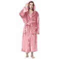 thumbnail image 2 of SHTXOZHI Men's Flannel Robe Warm Fleece HoodedSpa Bathrobe Winter Soft Robes with Pockets, 2 of 4