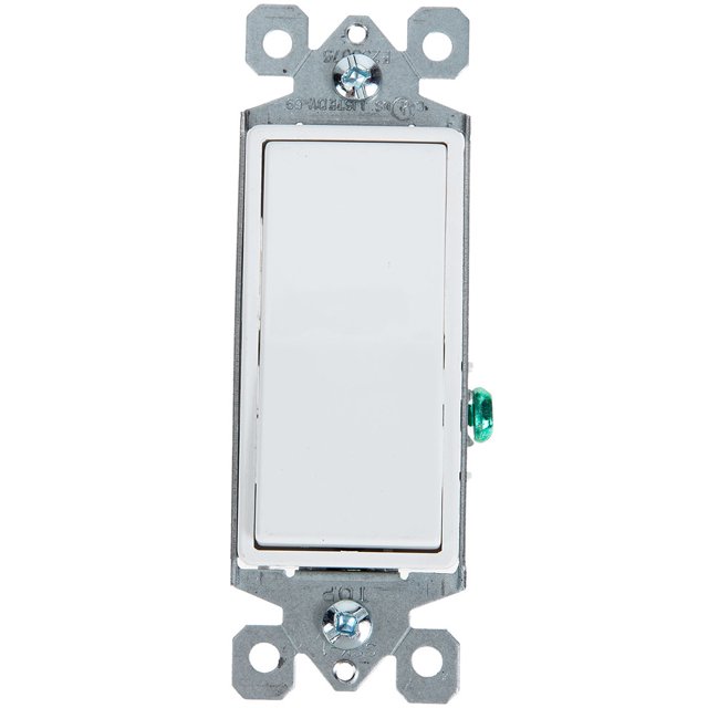 SHOWERORO 1Pack Lamp Switch Electrical Light Switch for Electricians with Rectangular Design