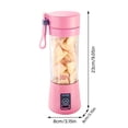 thumbnail image 3 of Binwennn Hand Mixer with Long Portable For Shakes And 6 Juicer Cup For USB Rechargeable Personal With One Touche Operation Shake Smoothie For Kitchen Travel And Sport, 3 of 7