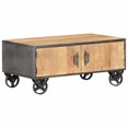 thumbnail image 1 of vidaXL Table Basse 90x50x39 cm Bois Massif Recyclé, 1 of 4